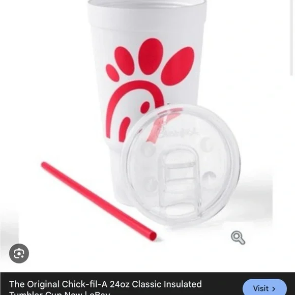 Chick-fil-A White and Red Tumbler - 24oz - Picture 4 of 4